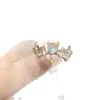 Un par de anillos de amantes tamaño ajustable chica cool y hot ángel y diablo novias pero realmente lindo regalo de cumpleaños