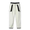 Pantalones de Madre Otoño e Invierno Pantalones para Mediana Edad Talla Grande Talla Extra Imitación Borreguito Sueltos Forrados de Felpa Gruesos Pantalones Rectos para Abuelita Gordita