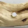 Brincos de Titânio Astmf-136 Dourados com Borda Ondulada e Opala G23 Titânio Rosca Interna Cabeça de Joia para Piercing de Lábio, Língua