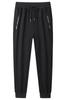 Talla Grande Pantalón Deportivo Negro Gris Moda Casual Absorbe la Humedad Exterior Elástico Deportivo Casual