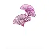 Flores Artificiais Folhas de Ginkgo de 3 Pontas e 5 Pontas Leque Dourado Flores Artificiais de Casamento Guia de Casamento Arranjo de Flores Decorativo Flores Artificiais