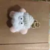 Piel sintética de visón Muñeca Bola de Carbón Pequeña Colgante Muñeca de Pareja Llavero para Bolso Llavero para Mochila Versátil y Linda