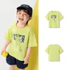 Camiseta Infantil Balabala de Manga Curta Tops para Bebê Menino Estilo Novo Verão 2025 Roupa Infantil Camisa Base de Secagem Rápida para Família