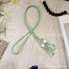 Cordón para Teléfono Móvil Color Sólido Doble Hebilla Creativo Largo para Colgar del Cuello Trenzado El Termo se Puede Llevar Cruzado en Diagonal El Cordón para Teléfono Móvil se Puede Llevar en la Espalda