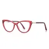 Gafas Anti-luz Azul TR90 2243 Rojo Explosiones Montura Ojo de Gato Esenciales para Mujer Aspecto Sencillo Gafas Planas Delgadas en stock