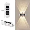 Luces solares de exterior para uso doméstico, iluminación impermeable para patio, luces de pared para decoración de jardín y villa, focos de lavado de pared