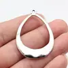 50x35mm 3.9g Multicolores Accesorios DIY para Comercio Exterior, Producto Popular Transfronterizo, Colgante para Aretes Hueco Martillado con Forma de Gota de Agua