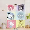 Manta de Flanela Jit Desenho Animado Sanrio Manta para Soneca com Ar Condicionado Impressão Digital em Um Lado Manta para Escritório
