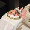 Pulseira de Metal Zircônia Cobre com Pontos de Estrela Adequada para Apple Watch iWatch 12ª Geração 11/10