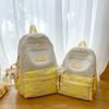 Mochila escolar de secundaria para mujer, nueva moda, alto valor, estilo ins con letras, mochila para estudiantes de preparatoria y universidad, mochila de viaje de moda