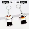 Fútbol Copa Mundial 2026 Alemania Francia Bandera Llavero Acrílico Camiseta Colgante Recuerdo Copa Mundial