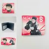 Periférico de Anime I Actualicé la Cartera Corta Solo Monstruo No. Billetera Monedero Plegable a la Mitad de Cuero PU con Estampado de 8 Colores