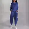 Conjunto de Pantalones Casuales de Color Sólido Deportivos Modernos con Cordones y Múltiples Bolsillos de Moda Otoño 2024 de Comercio Exterior Europeo y Americano