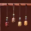 Sándalo Verde y Sándalo Rojo Varios Colgantes para Teléfono Móvil Accesorios para Llavero Joyería Sándalo Doce Constelaciones Accesorios para Armar Colgantes
