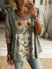 Moda Femenina Europea y Americana 2026: Top Vintage Único, Elegante, Casual, de Encaje Patchwork con Cuello Redondo para Verano