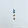 Brinco Pingente G23 Titânio Liga de Titânio Astmf-136 Zircônia Redonda Única Marquise Piercing Labial Stud de Titânio com Rosca Interna