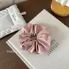 Estilo Coreano Alto Grado Sentido Corteza Intestino Grueso Anillo para el Cabello Elegante Plisado Francés Retro Simple Cola de Caballo Bola Cuerda para el Cabello Accesorios para el Cabello