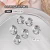 Prego jóias de diamante K9 transparente pontiagudo diamante em forma especial branco cristal sem fundo cor transparente Torto Coração rock candy unhas de vidro Diamante