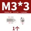 Tornillo de ajuste cónico de punta cruzada de acero inoxidable 304 chapado en oro, Tornillo de máquina sin cabeza, Tornillo de ajuste de extremo cónico M2.5M3M4