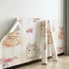 Papel pintado autoadhesivo lindo de dibujos animados, pegatinas de pared impermeables, papel pintado para el hogar, pegatinas decorativas para pared de fondo de habitación infantil, dormitorio