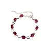 Elegante e Exquisito Bracelete Oval de Zircônia, Luxo Leve, Bracelete de Temperamento de Alto Padrão, Design de Bracelete de Nicho e Versátil, Atacado