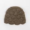 Boina para Mujer, Otoño e Invierno, Gorro de Lana Tejido a Mano, de Doble Capa, Cálido, Cortavientos, Retro, de Nicho, Gorro Holgado
