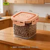 BNBS Recipiente Sellado Apilable para Mascotas Caja de Almacenamiento de Comida para Perros, Comida para Gatos, Premios para Mascotas Transparente de Grado Alimenticio