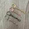 Cadena de Serpiente con Cierre de Pinza de Cangrejo, Cadena Antiperdida para Memoria USB, Colgante Llavero de Aleación de Zinc, Llavero de Cadena de Serpiente