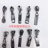 Pistola de Spot laser preto Nº 5 pendurada Cabeça de zíper de Resina Galvanizada, nylon para casaco de roupa, cabeça de zíper laser de metal