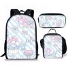 Melody My Melody Bolsa de Comida de Tres Piezas Bolsa para Lápices Mochila para Estudiante Bebé Amazon Lindo Niñosren 100