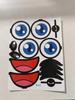 Adesivo Bola Bobo Olhos Grandes Desenho Animado Forma de Animal Balão Adesivo Porquinho Rosa Adesivo Mickey Minnie Acessórios