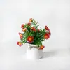 Corda de cânhamo pequena 20 flores margarida pequena flor de simulação flor artificial ornamento sala de estar mesa de jantar hall de entrada flor decorativa armário de TV cômoda