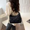 Bolsa Feminina Nova Bolsa de Ombro Casual Coreano Bordado Rômbico Crossbody Bolsa Feminina Grande Bolsa Crossbody Coreana Tote Bag