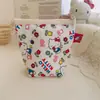 Lienzo Fino de Alta Densidad Bolsa de Maquillaje Floral Linda Bolsa para Guardar Labiales Bolsa de Almacenamiento para Viaje Clasificación al por Mayor de Fábrica