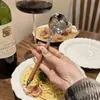 Cuchara Gruesa de Acero Inoxidable para Uso Doméstico, Estilo Coreano Simple y Linda, Cuchara de Comedor para Adultos Famosa en Internet, Cuchara Redonda Creativa de Mango Largo