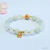 Pulseira de Jade Natural Guan Yu Jade Verde Tianshan Círculo Único Feminina Fábrica Atacado Transmissão Ao Vivo Dropshipping S3050503