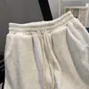 Shorts coreano estilo americano, simples e versátil, com cordão, para ir ao trabalho, unissex, casual, moderno, modelagem solta, emagrecimento, comprimento até o joelho