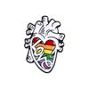 Acessórios de Distintivo Criativo Distinto Série Cérebro Coração Design Sense Combinação de Cores Orgânicas Broche de Metal Joias Masculinas e Femininas