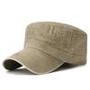 Chapéu Zhenyuechi lavado, velho e desbotado, guarda-sol, quatro estações, novo, masculino, costura simples, algodão puro, chapéu de cano alto