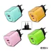 Cargador Rápido Transfronterizo Pd30W Cáscara Transparente de Cristal Puerto Dual 20W A+C Puerto Múltiple Adecuado para Cargador de Apple