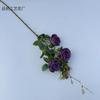 Concubina imperial de várias cabeças rosa flor de casamento simulação 5 rosas arranjo de flores de auditório decoração foto flor artificial atacado