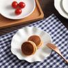 Platos Pequeños de Cerámica de 6 Pulgadas para el Hogar Platos para Pasteles de Año Nuevo Platos Planos para Frutos Secos y Frutas Platos para Bocadillos de Té de la Tarde para Hoteles