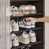 Zapatero simple con cajones, zapatero multicapa a prueba de polvo, zapatero para dormitorio, estante de almacenamiento simple de pie para viviendas de alquiler