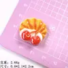 Simulación de tarjeta pequeña juego de comida fruta bolsa de comida para llevar DIY hecho a mano gel de crema pinza para el pelo cadena papelería taza llavero material