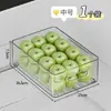 Caja de almacenamiento para refrigerador para alimentos, frutas y verduras, clasificación y conservación, organizador rectangular transparente, caja de almacenamiento de exhibición