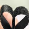Gancho de nylon misturado de alta qualidade e laço cor preta e branca gancho superfície de lã superfície gancho e laço com gancho de brocado tipo perfuração não adesivo