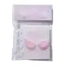 Álbum de Tarjetas de Una Rejilla con Accesorios 3D de Alas y Puntos de Polka, Lindo Ángel Transparente de Hojas Sueltas, Álbum de Almacenamiento de Tarjetas Pequeñas de Una Rejilla