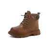 Dr. para Niñas. Botas Martens 2026 Otoño/Invierno Botines Retro para Niños Botas de Estudiante Felpa Adentro Estilo Británico Botas de Cuero para Niños