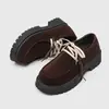 Zapatos de Cuero Casual Versátiles de Moda Retro con Suela Gruesa para Aumentar la Altura, Estilo Británico, Tendencia, Zapatos Canguro para Hombre, Novedad Primavera 2026