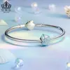 Aifulu Transfronterizo Azul Soñador Concha Perlas Cobre Chapado en Platino Vida Marina Pulsera DIY Perlas Sueltas